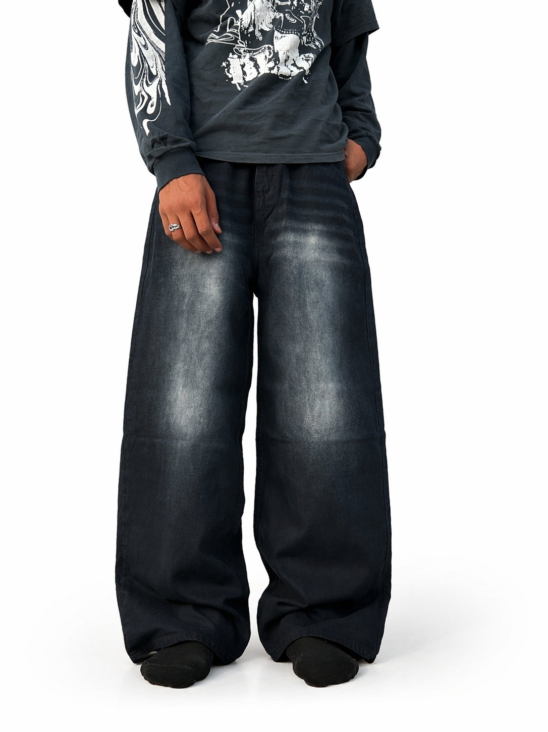 Midnight Fade Ultra Baggy Jeans