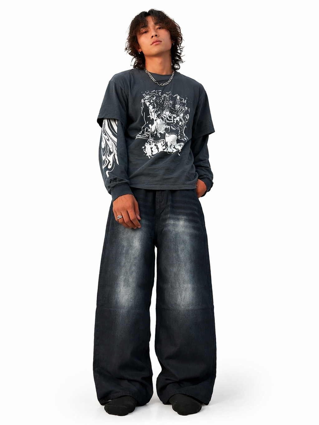 Midnight Fade Ultra Baggy Jeans