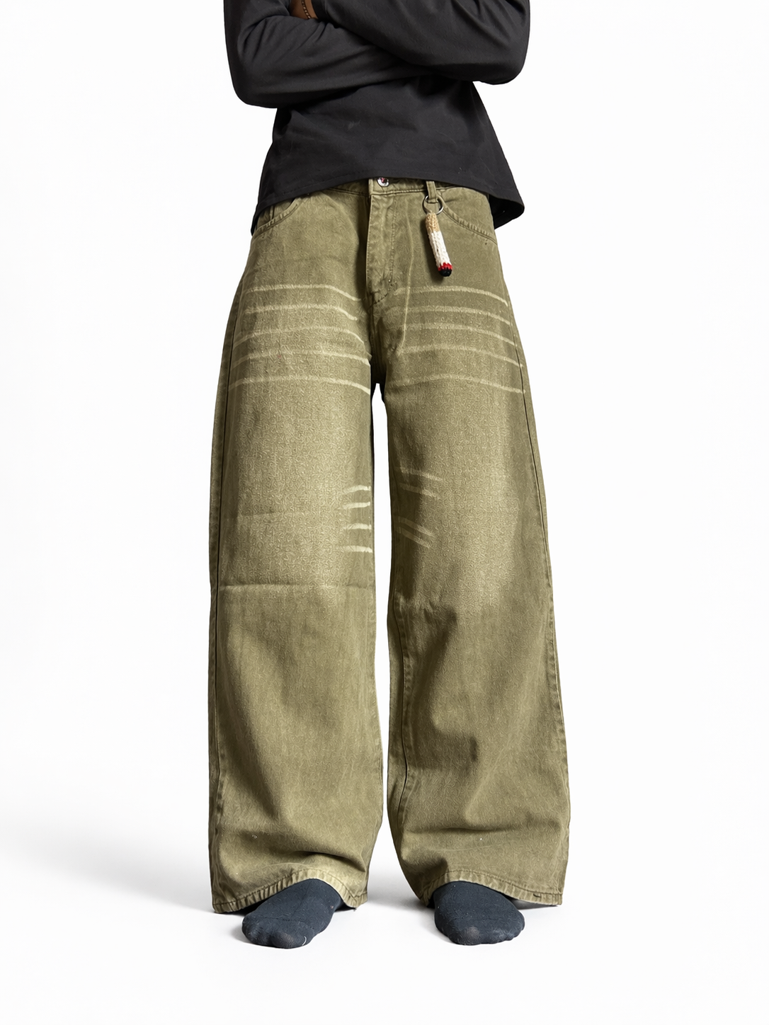 Olive Dust Ultra Baggy Jeans
