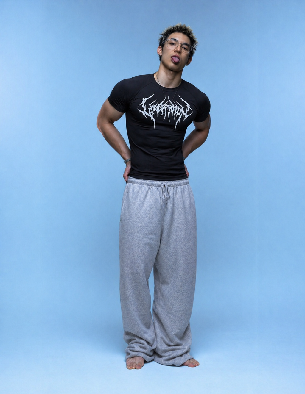 Cloud Grey Baggy Sweatpants