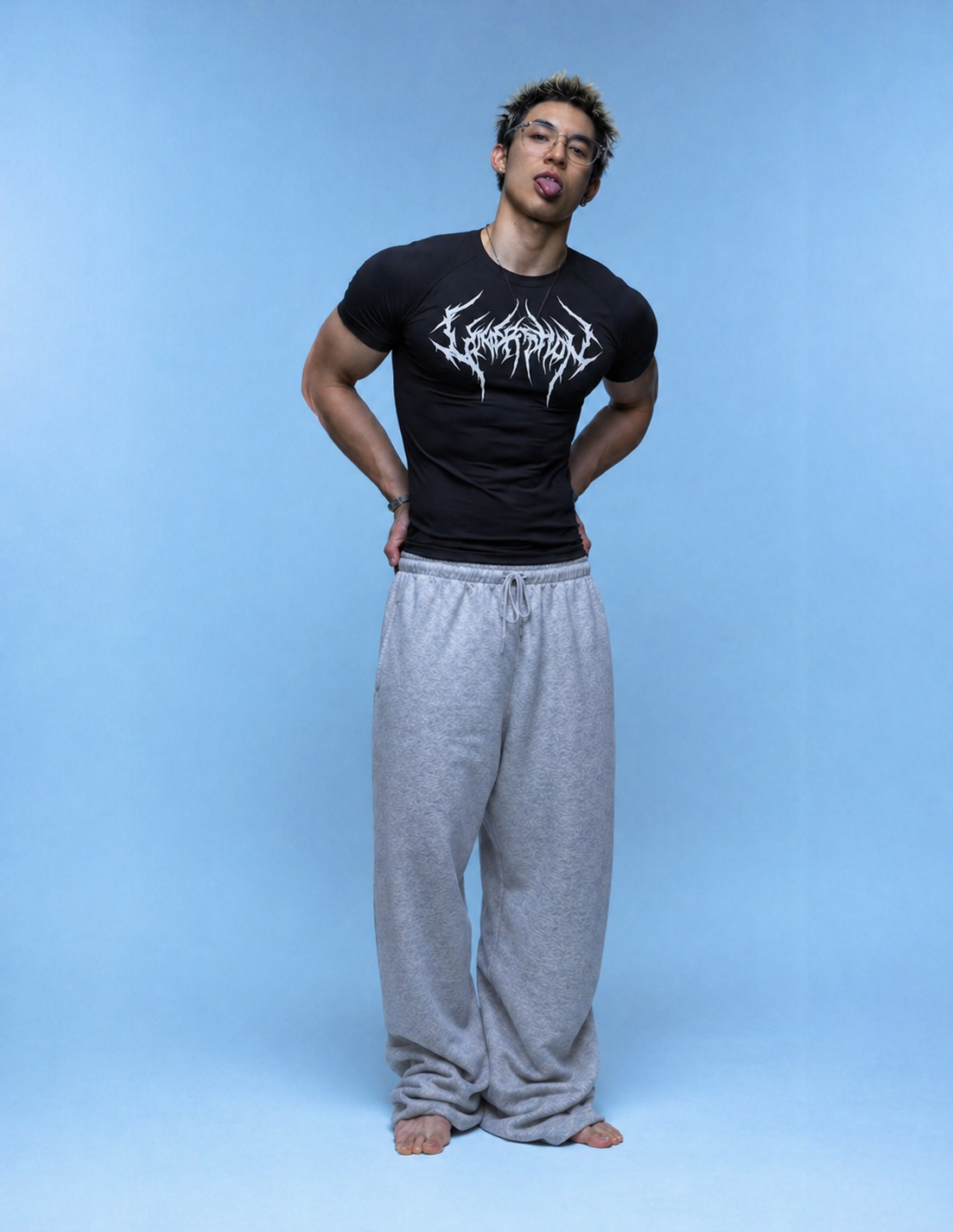 Cloud Grey Baggy Sweatpants