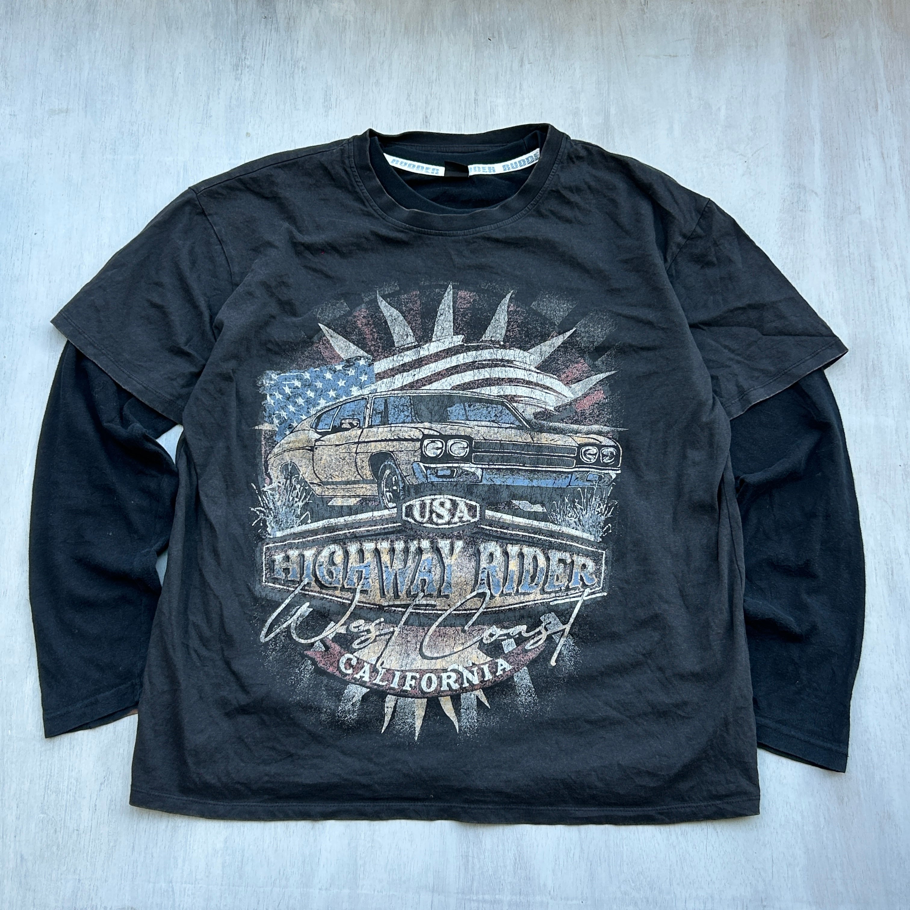 Highway Rider Vintage Graphic Tee