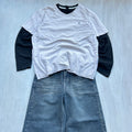 Heather Grey Minimal V-Neck Tee