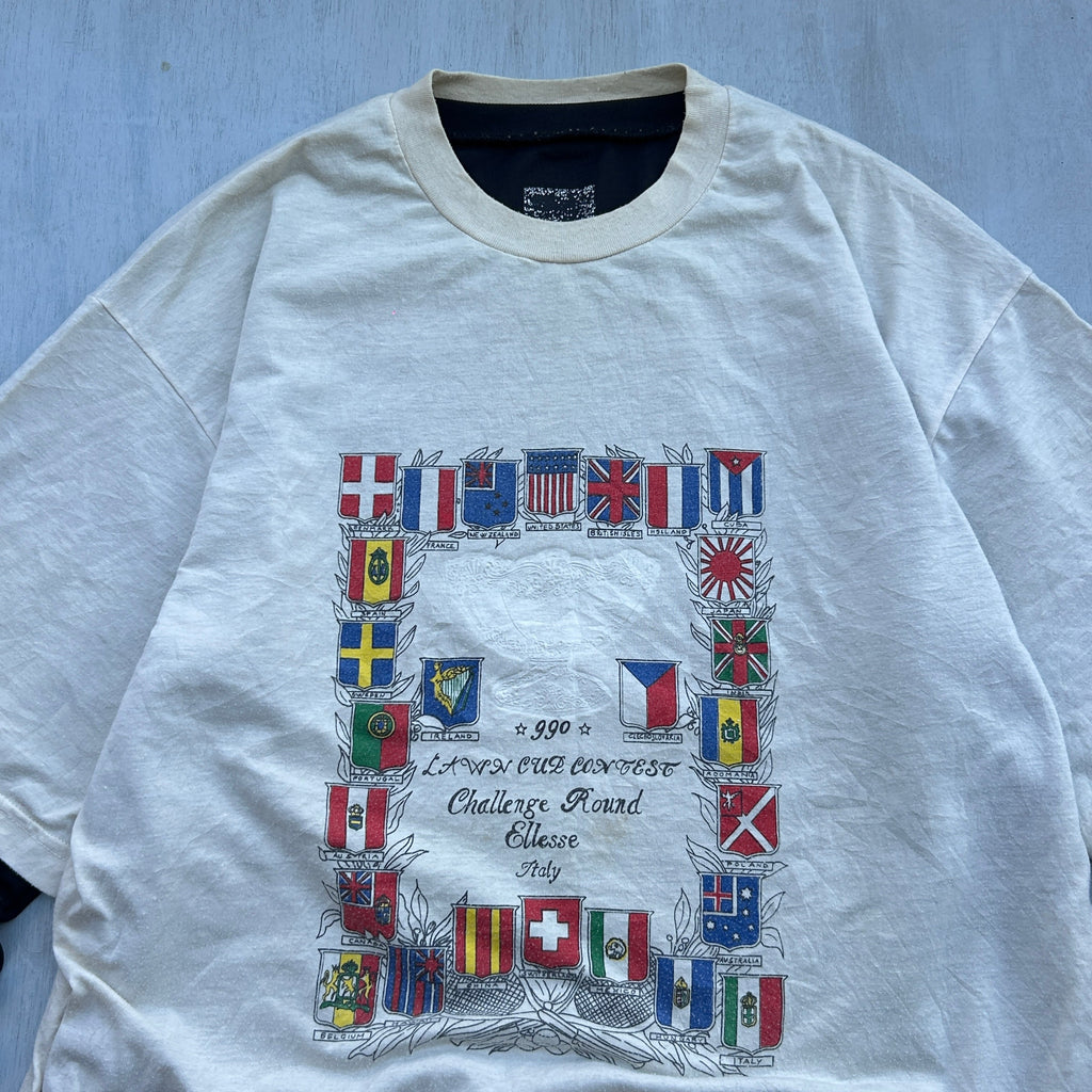 Global Flags Vintage Graphic Tee