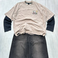 Idle Skull Minimal Graphic Layered Tee