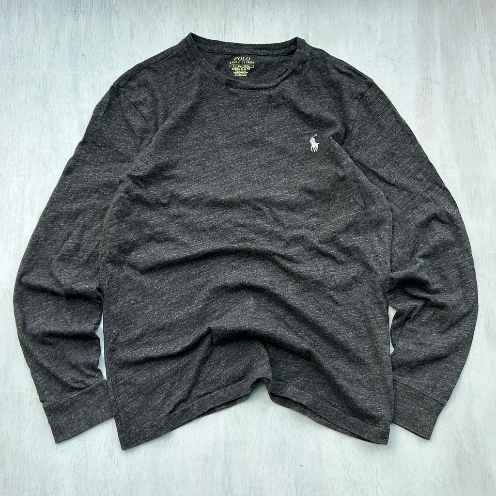 Polo Ralph Lauren Charcoal Long Sleeve Tee