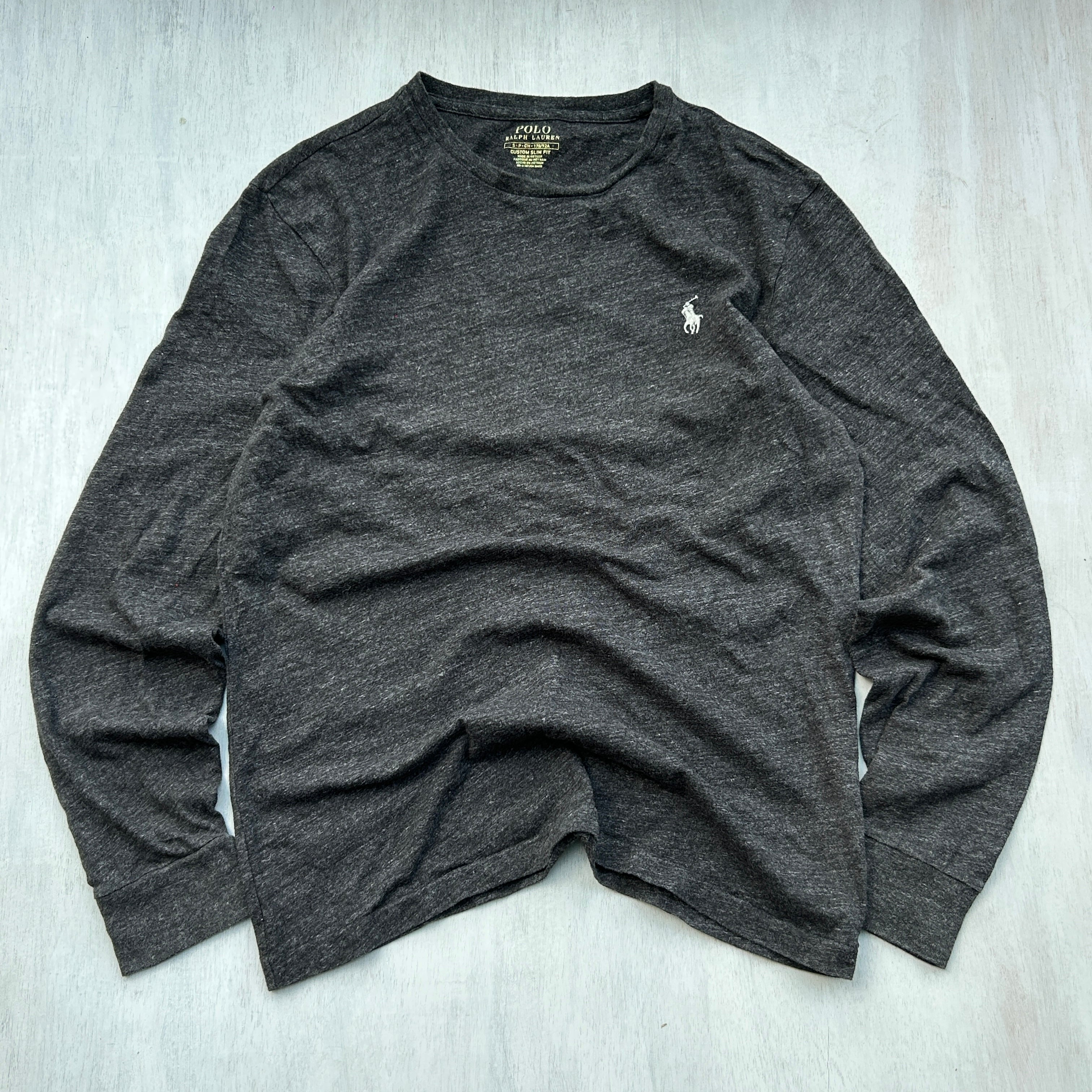 Polo Ralph Lauren Charcoal Long Sleeve Tee