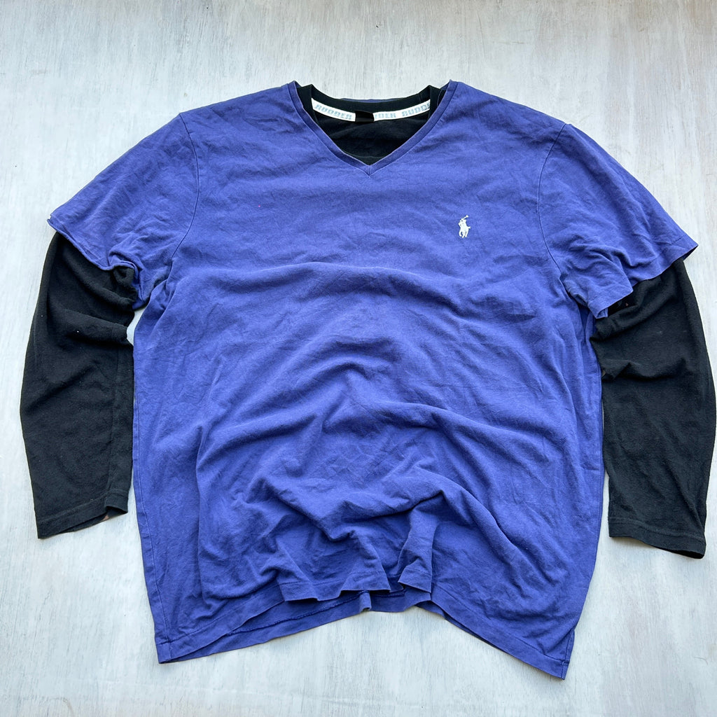 Polo Ralph Lauren V-Neck Royal Blue Tee