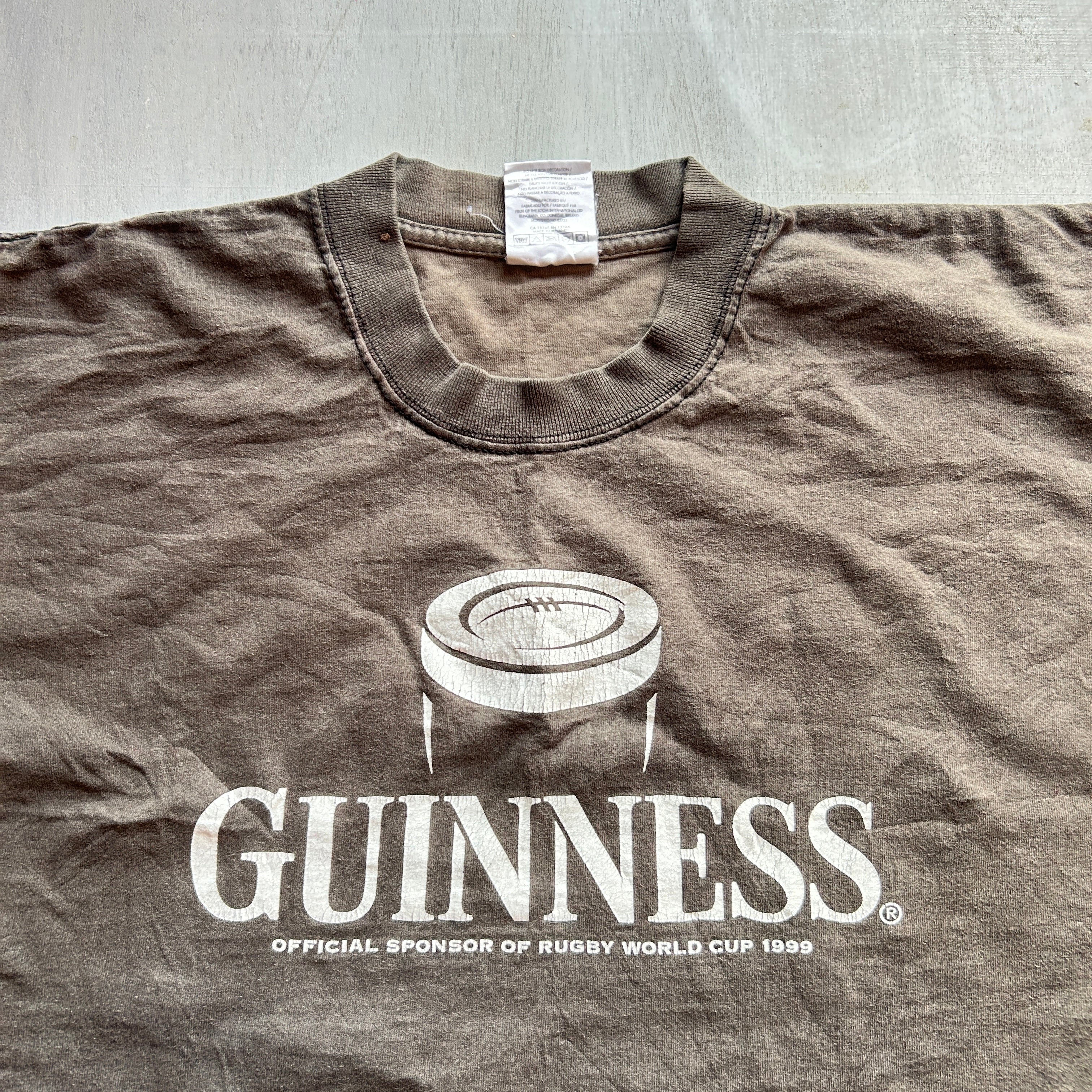 Guinness Rugby Vintage Tee (Washed Brown)