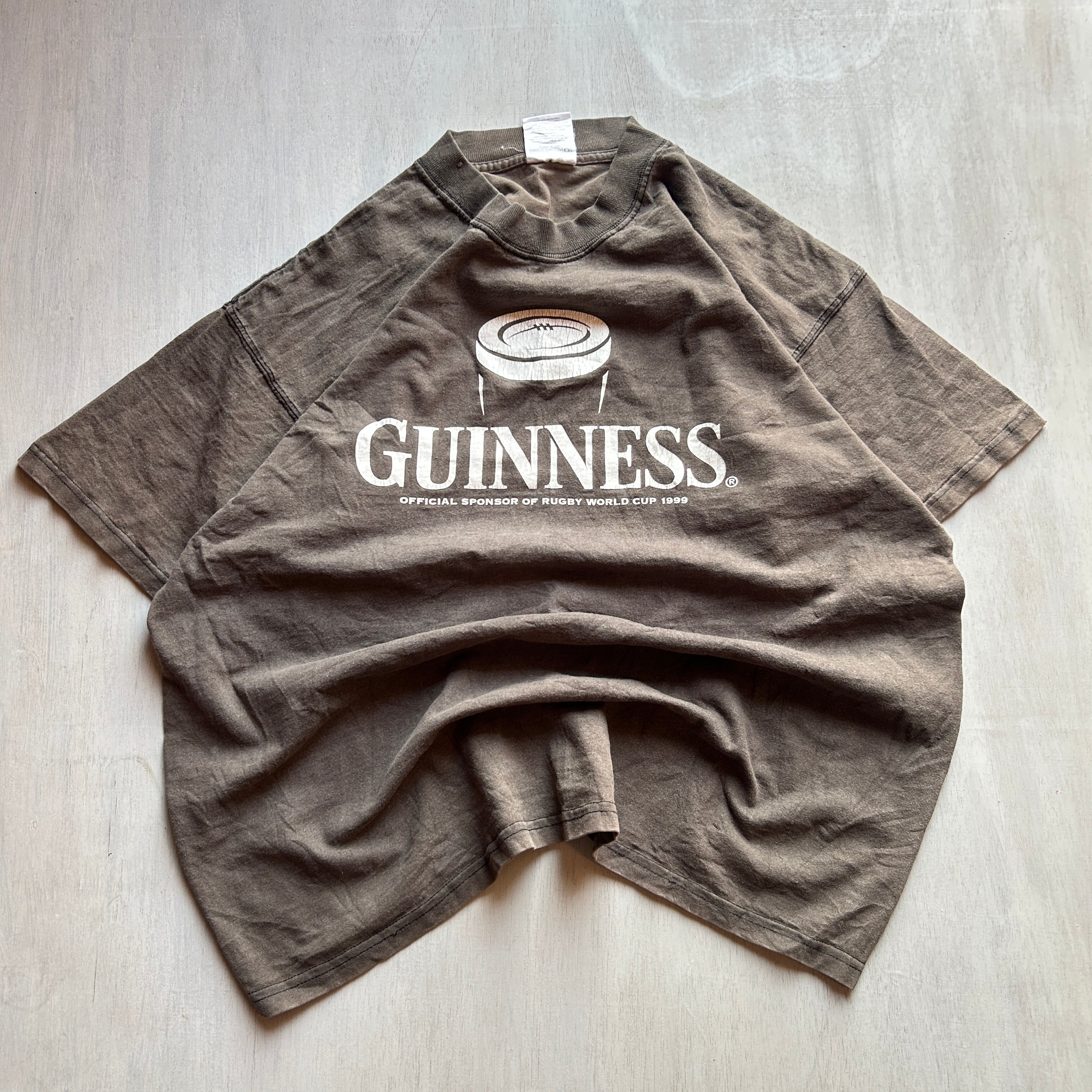 Guinness Rugby Vintage Tee (Washed Brown)