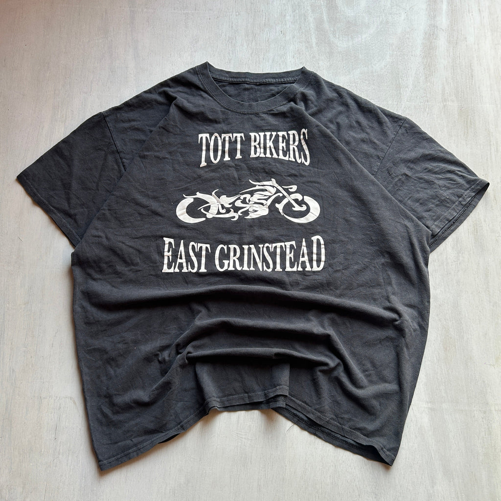 Tott Bikers Vintage Graphic Tee (Faded Black)