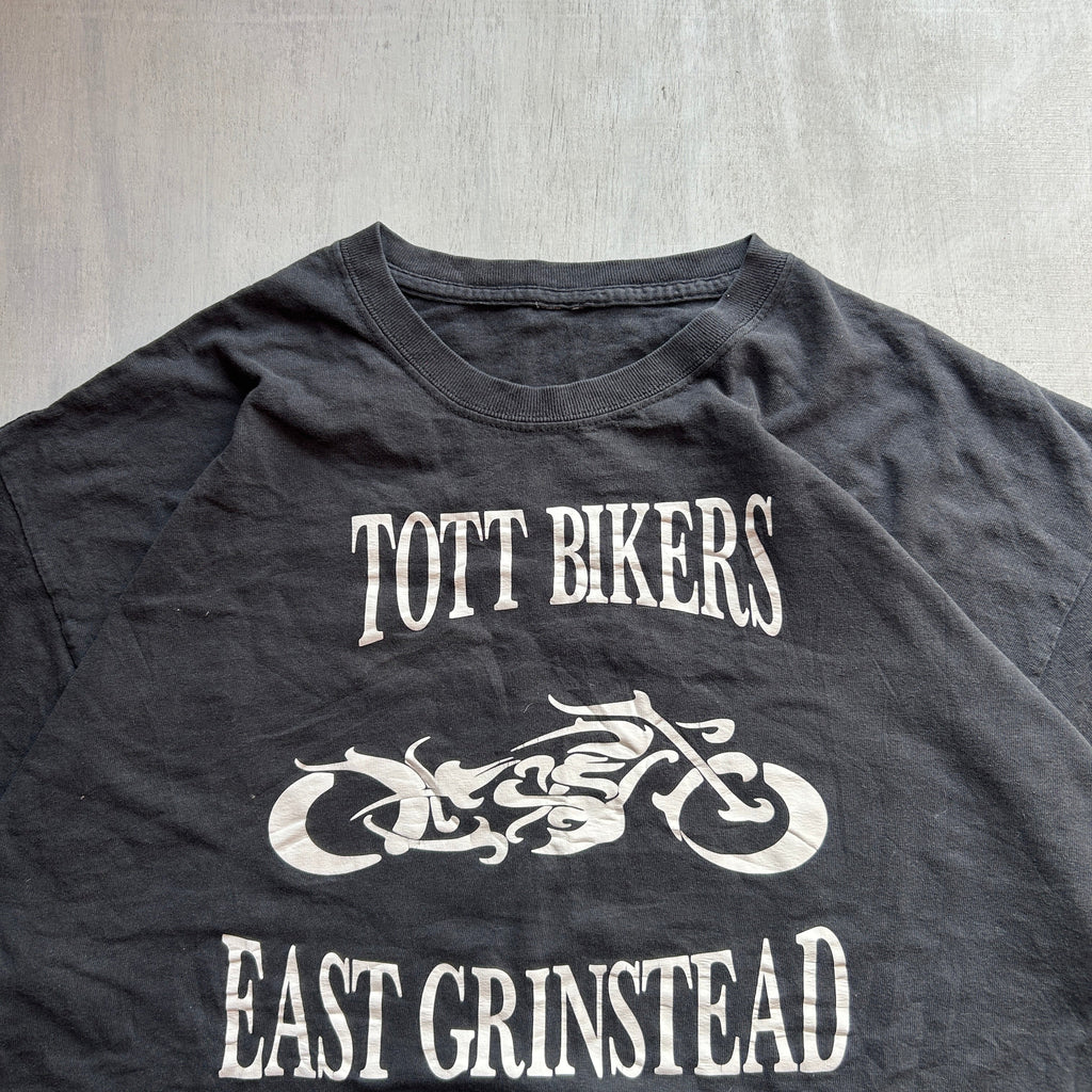 Tott Bikers Vintage Graphic Tee (Faded Black)