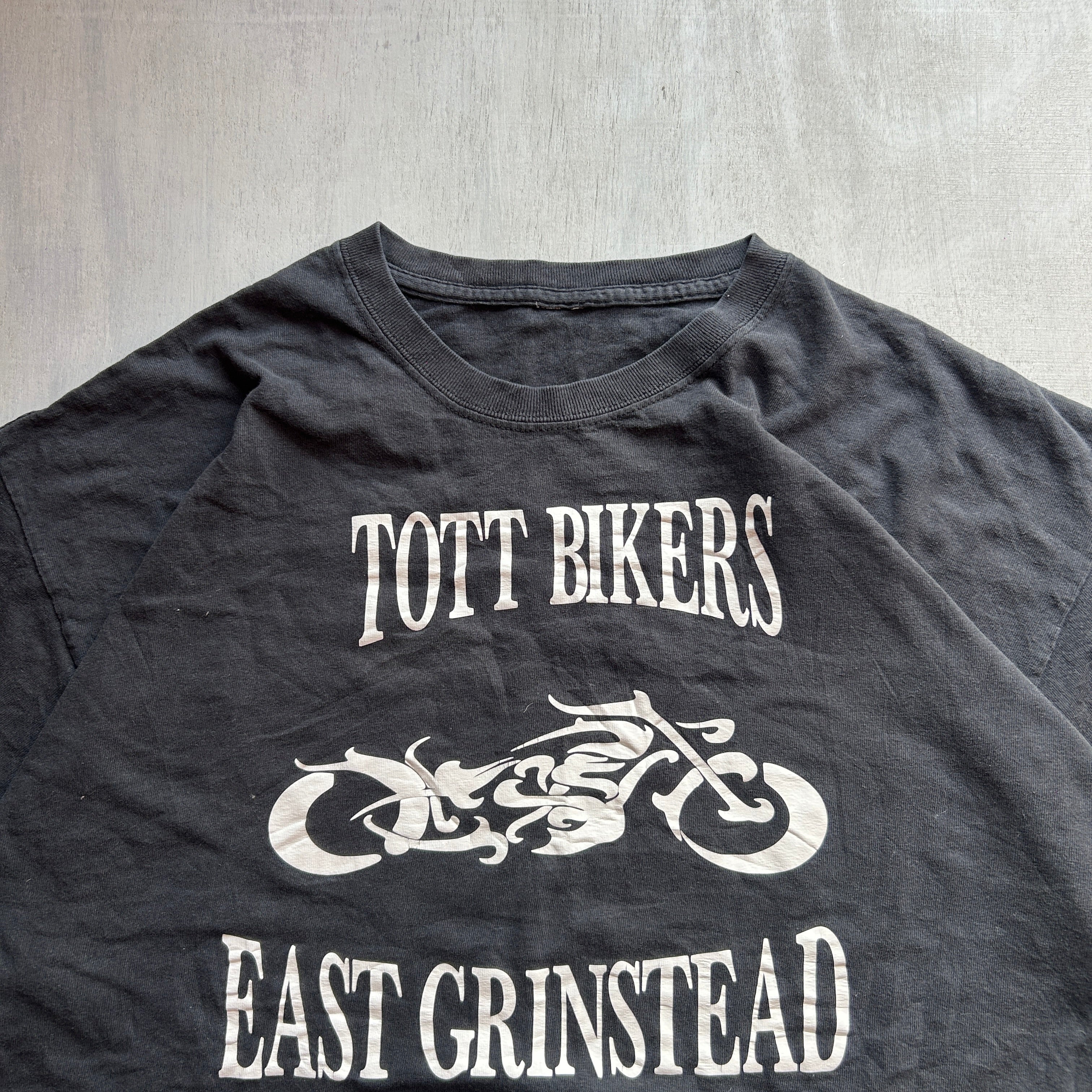 Tott Bikers Vintage Graphic Tee (Faded Black)