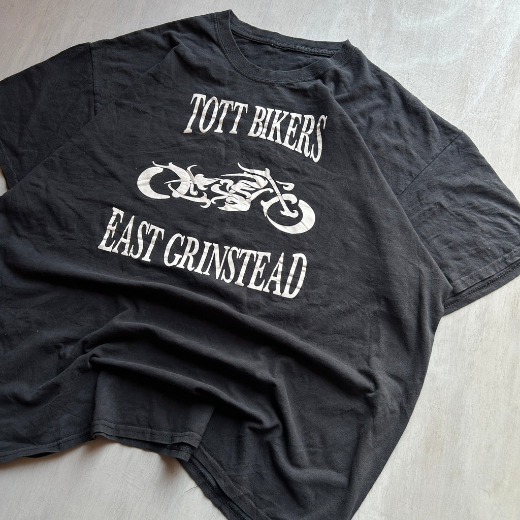 Tott Bikers Vintage Graphic Tee (Faded Black)