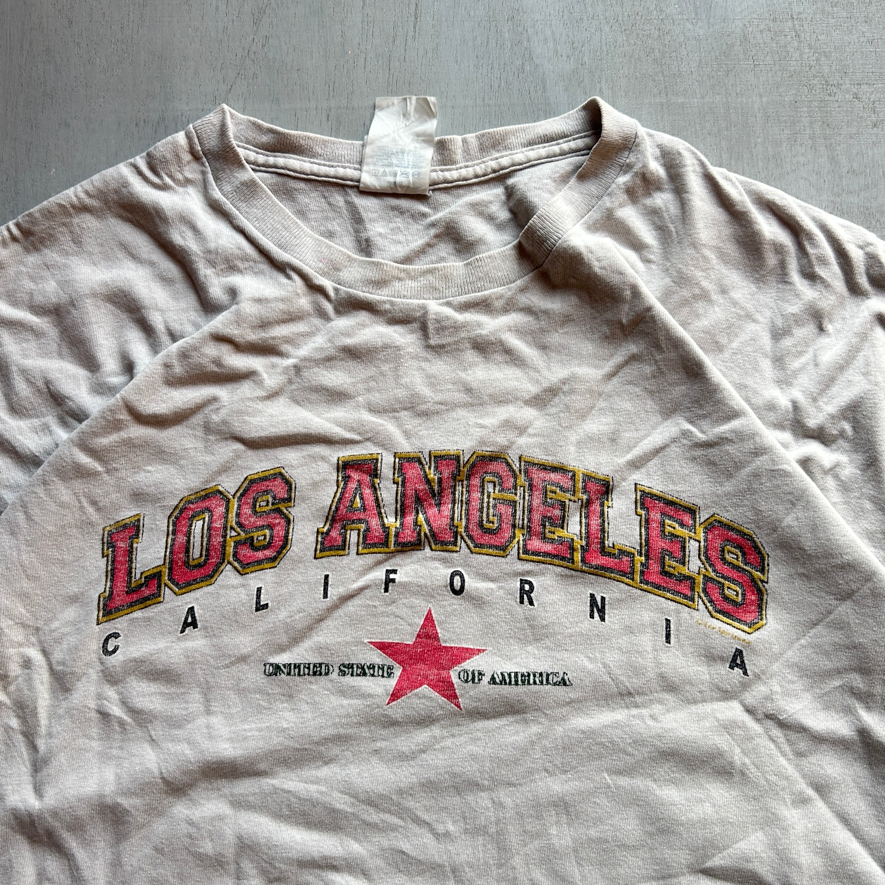 Los Angeles Vintage Graphic Tee (Off-White Fade)
