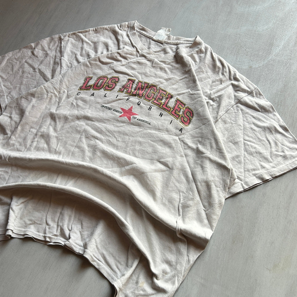 Los Angeles Vintage Graphic Tee (Off-White Fade)