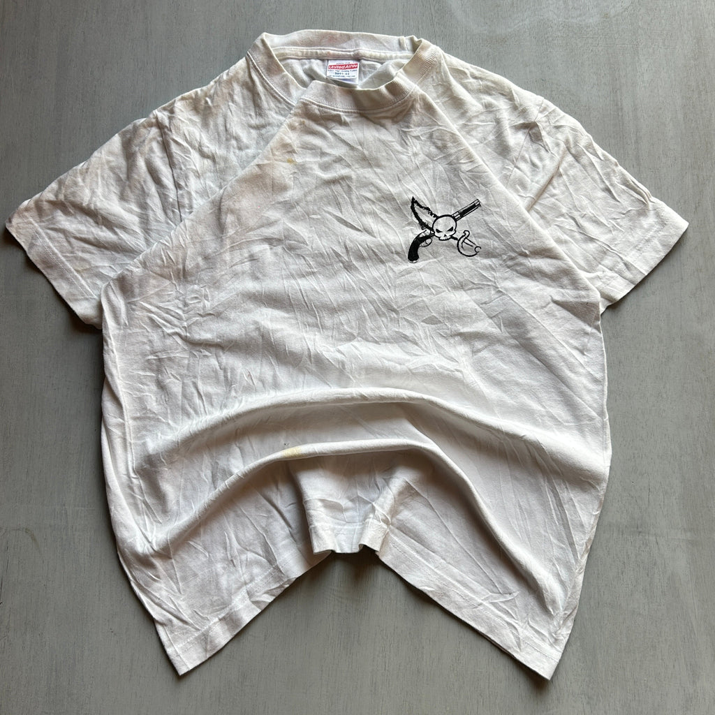 Skull & Blades Minimal Graphic Tee (Off-White)