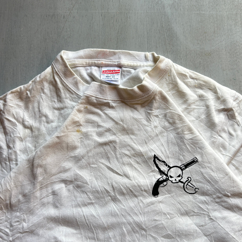 Skull & Blades Minimal Graphic Tee (Off-White)