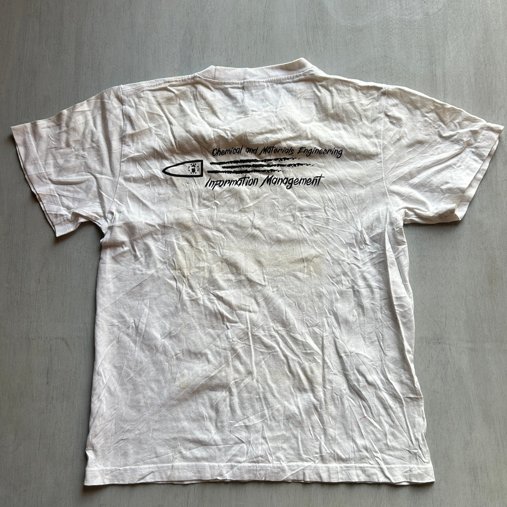 Skull & Blades Minimal Graphic Tee (Off-White)