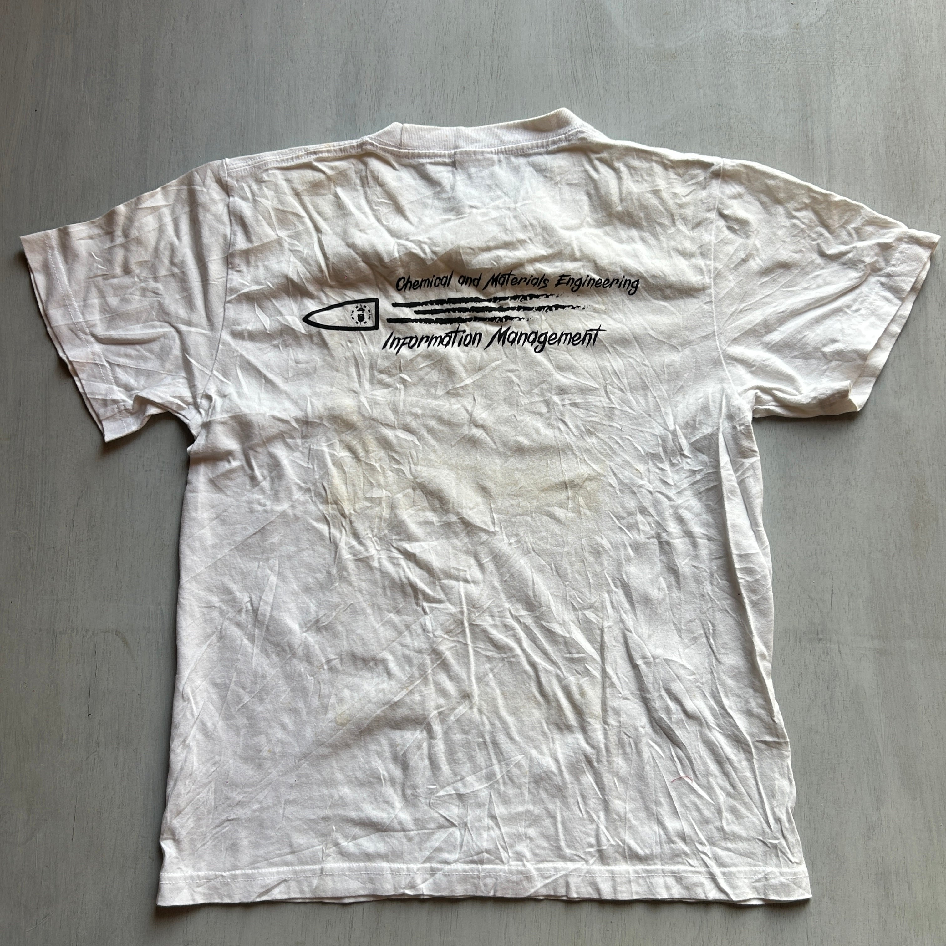 Skull & Blades Minimal Graphic Tee (Off-White)