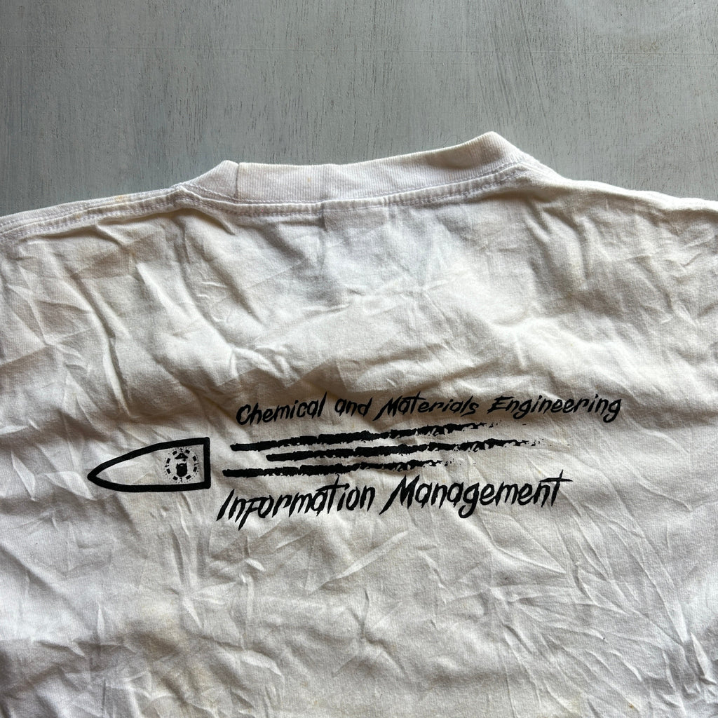 Skull & Blades Minimal Graphic Tee (Off-White)