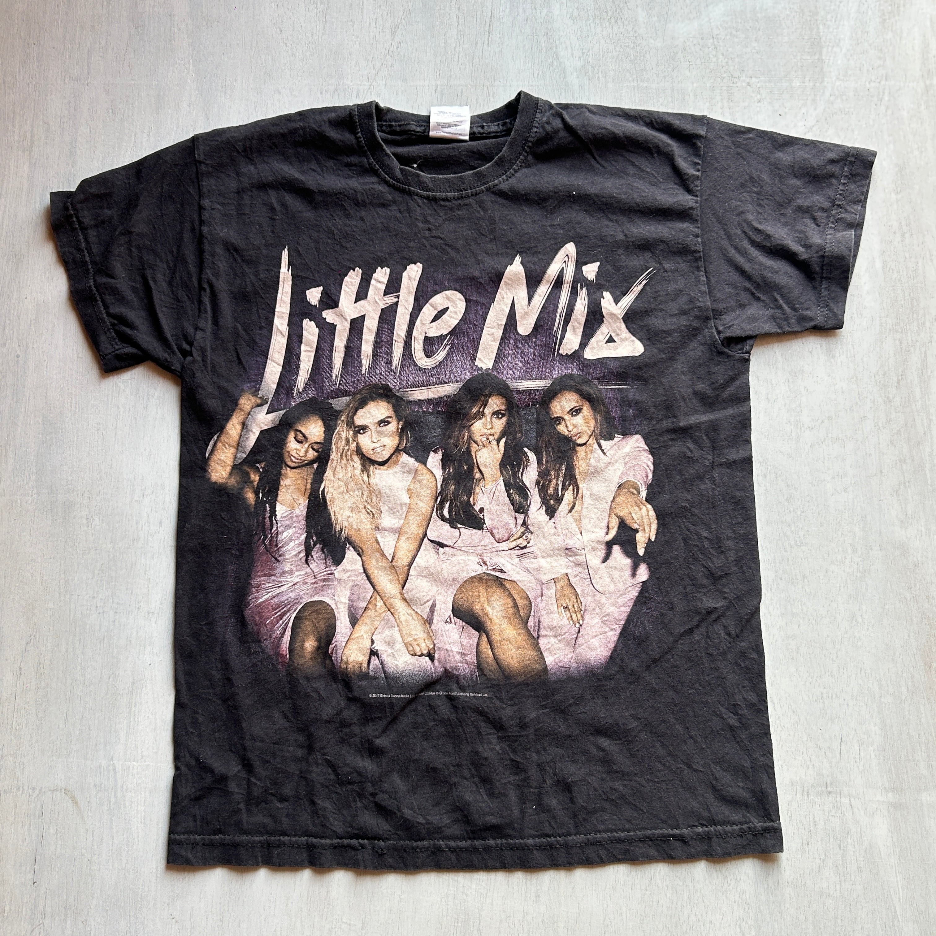 Little Mix Vintage Tour Graphic Tee (Black Fade)