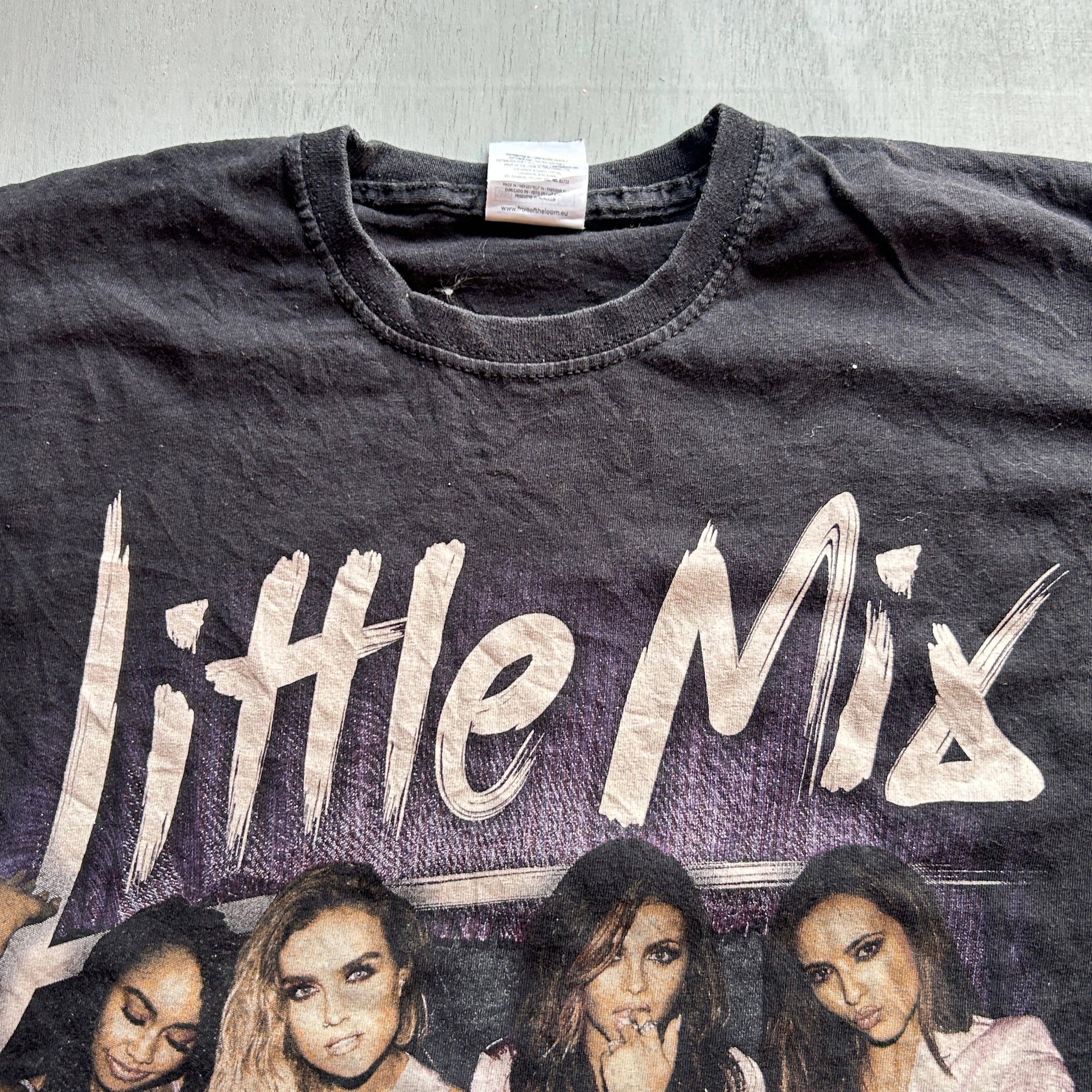 Little Mix Vintage Tour Graphic Tee (Black Fade)
