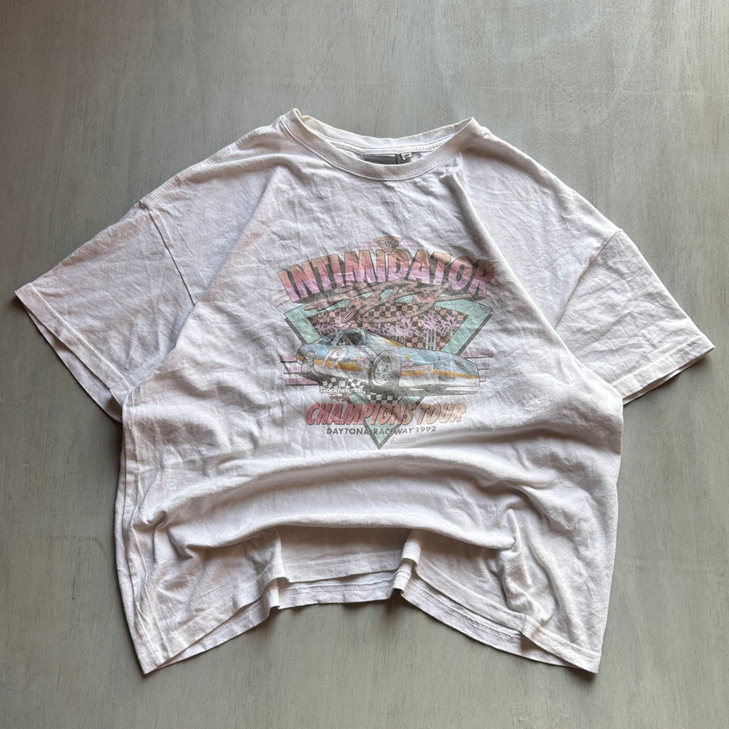 Intimidator Racing Vintage Tee (Off-White Fade)