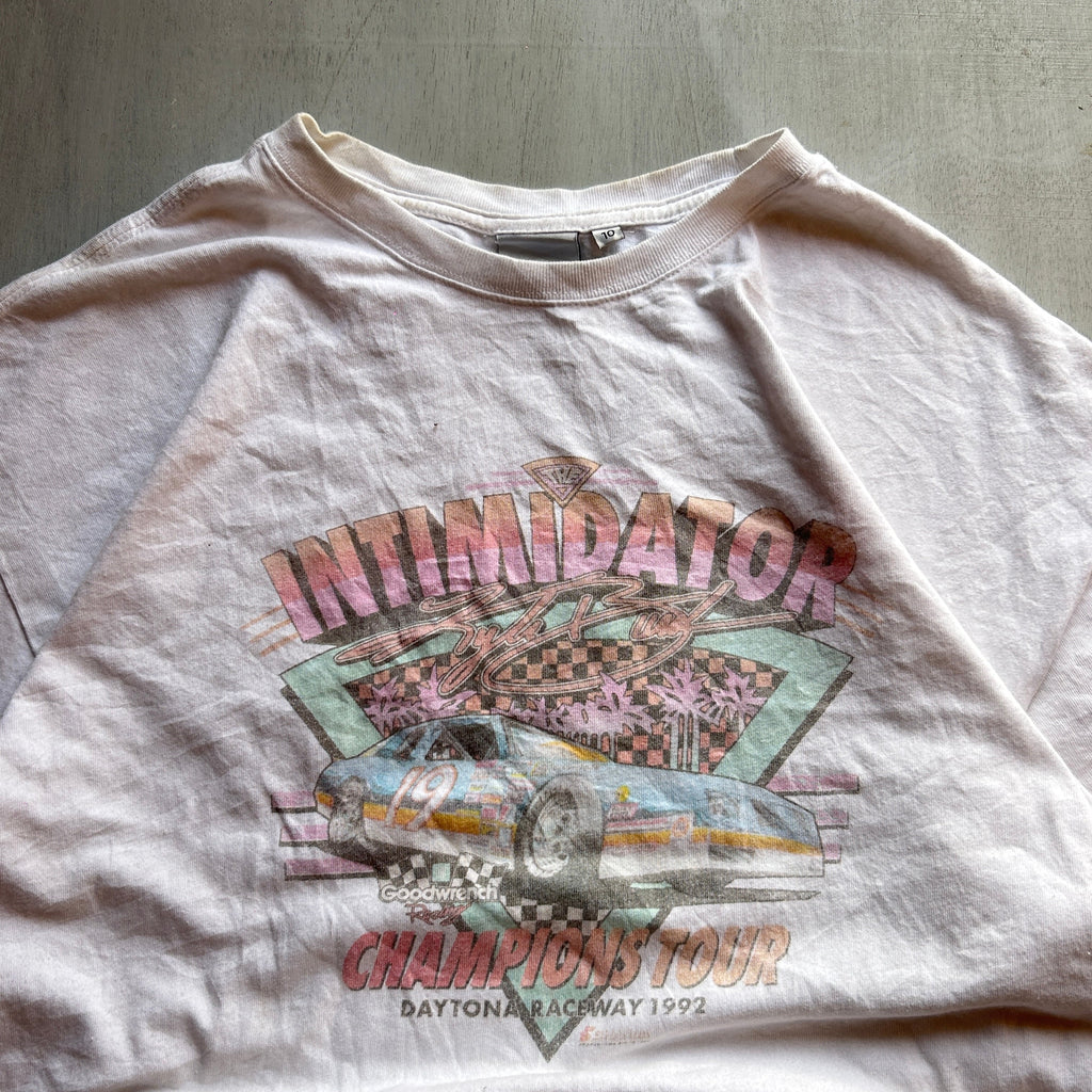Intimidator Racing Vintage Tee (Off-White Fade)