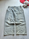 Vintage Grey Wash Wide-Leg Jeans - (4XL)