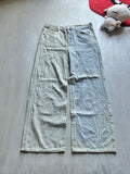 Light Wash Wide-Leg Denim Jeans - (M)