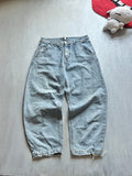 Light Blue Barrel-Fit Jeans - (M)
