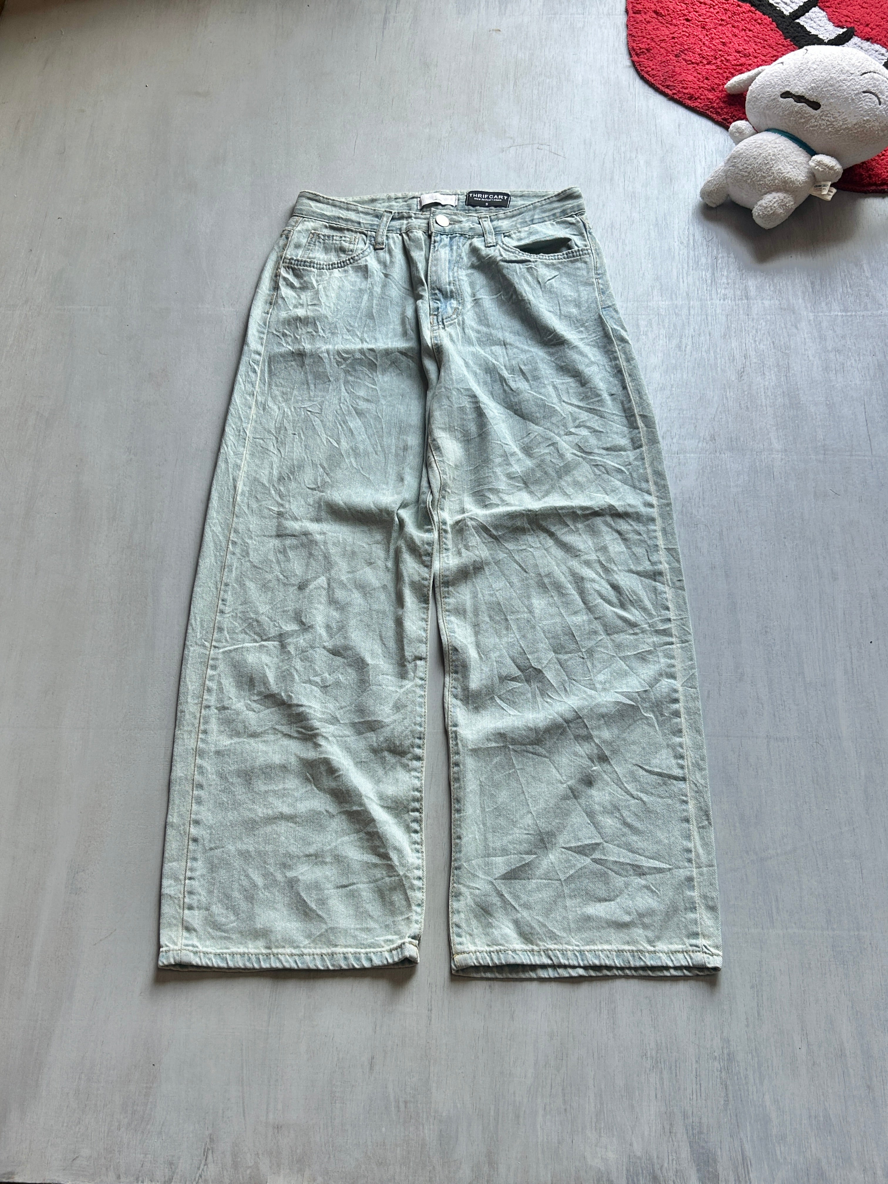 Mint Ice Wide-Leg Denim - (M)