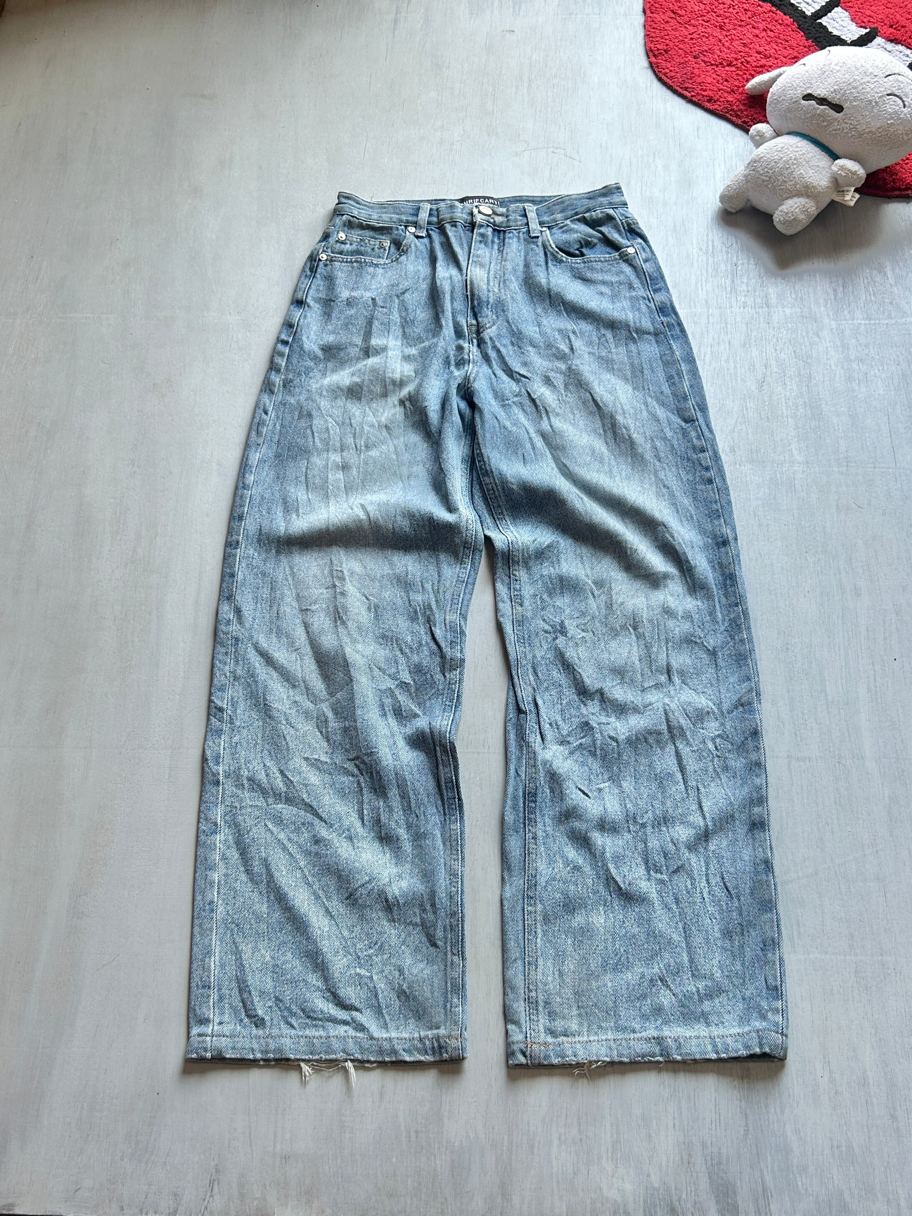 Classic Frost Wide-Leg Denim - (S)