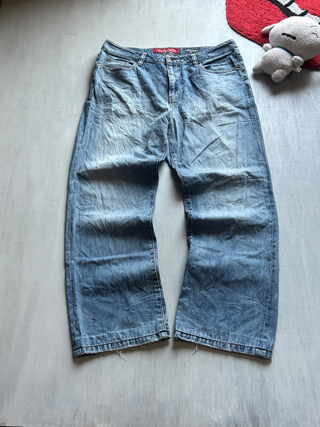 Classic Mid Blue Wide-Leg Jeans - (XXL)