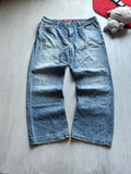 Classic Mid Blue Wide-Leg Jeans - (XXL)