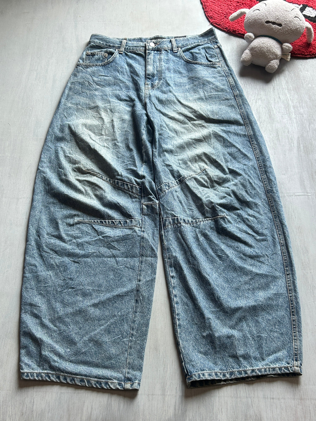 Panelled Vintage Wide-Leg Jeans - (XL)