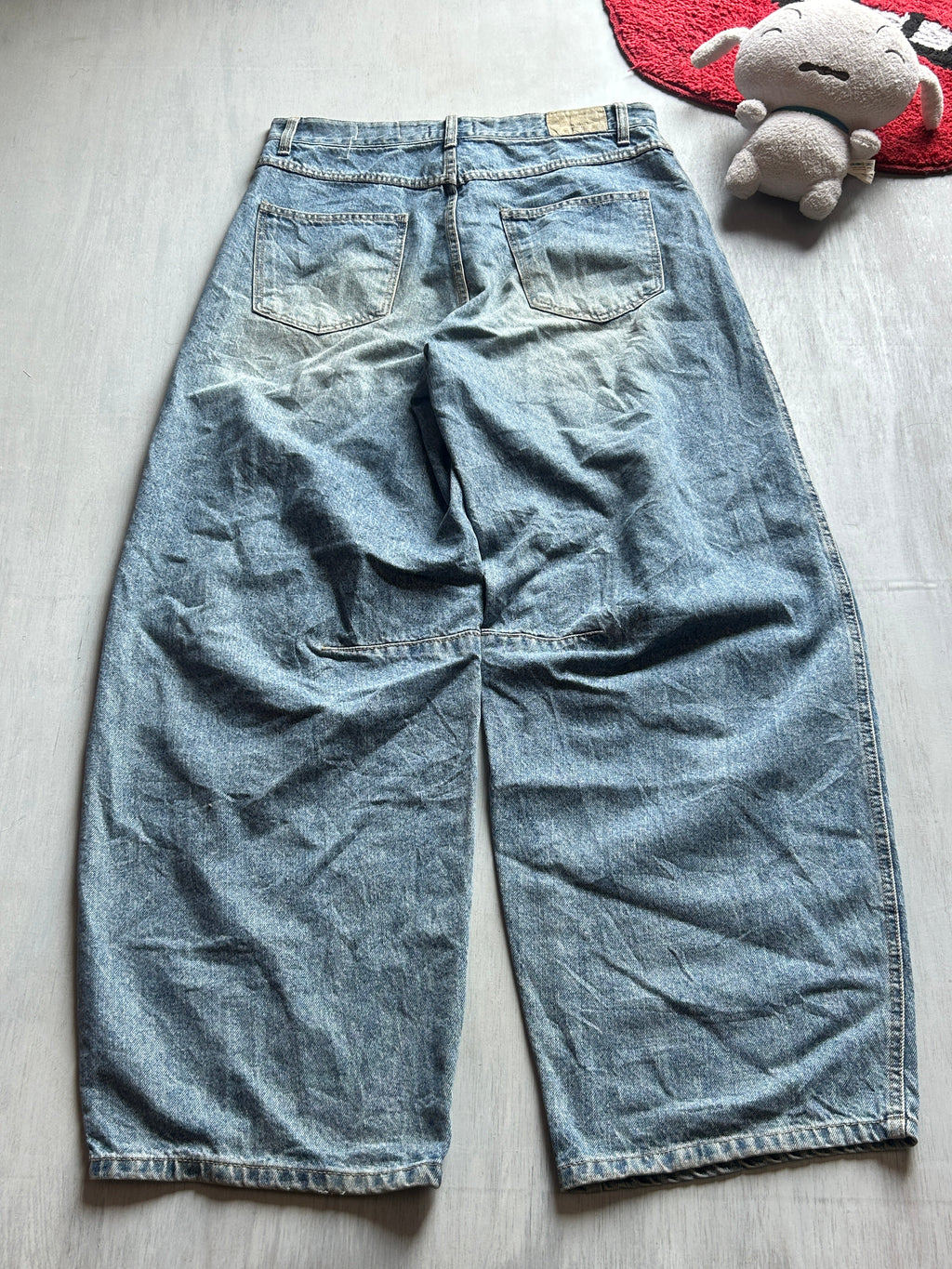 Panelled Vintage Wide-Leg Jeans - (XL)