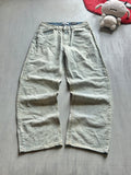 Washed Sage Wide-Leg Jeans - (M)