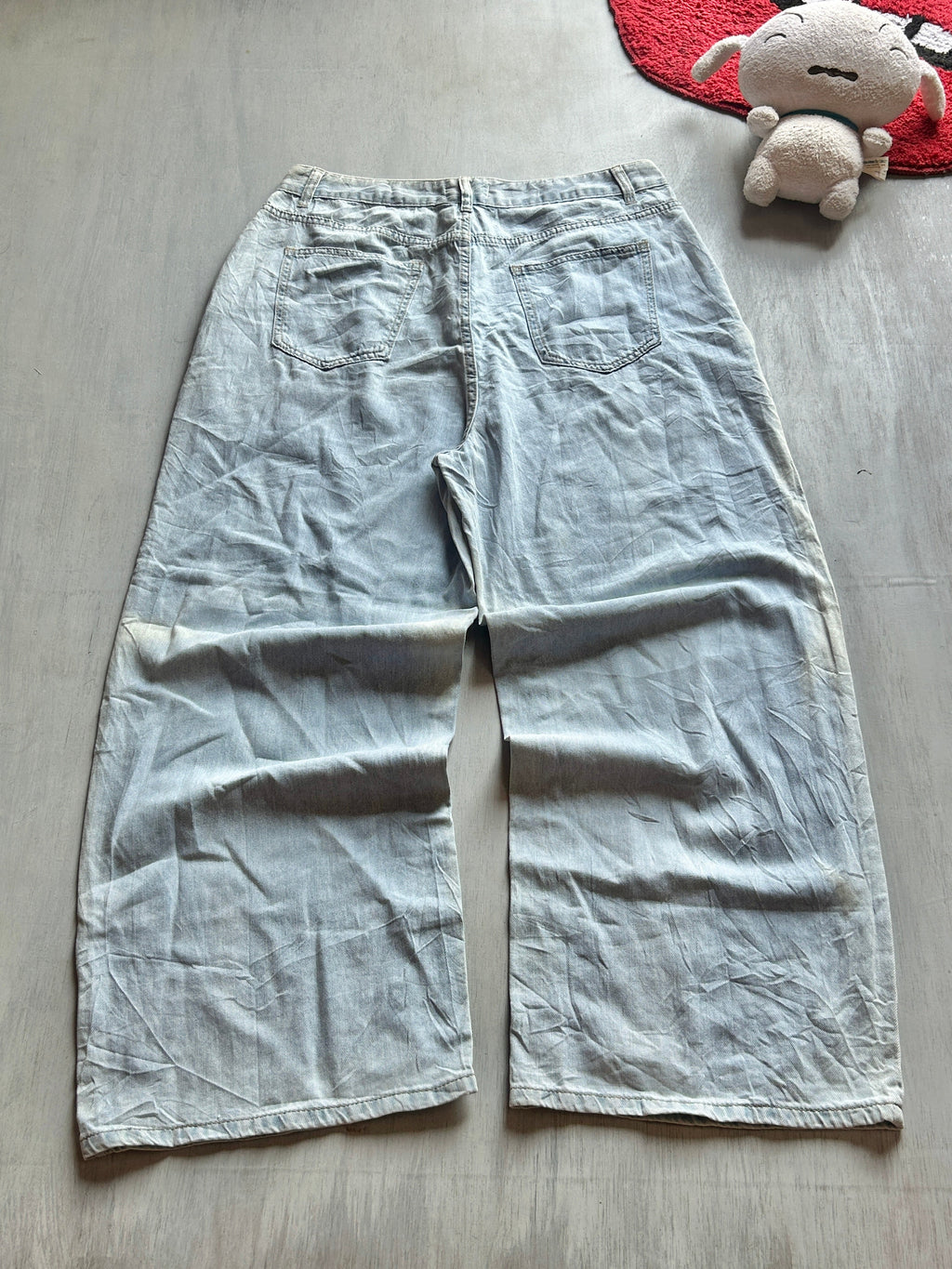 Light Blue Wide-Leg Denim - (XL)