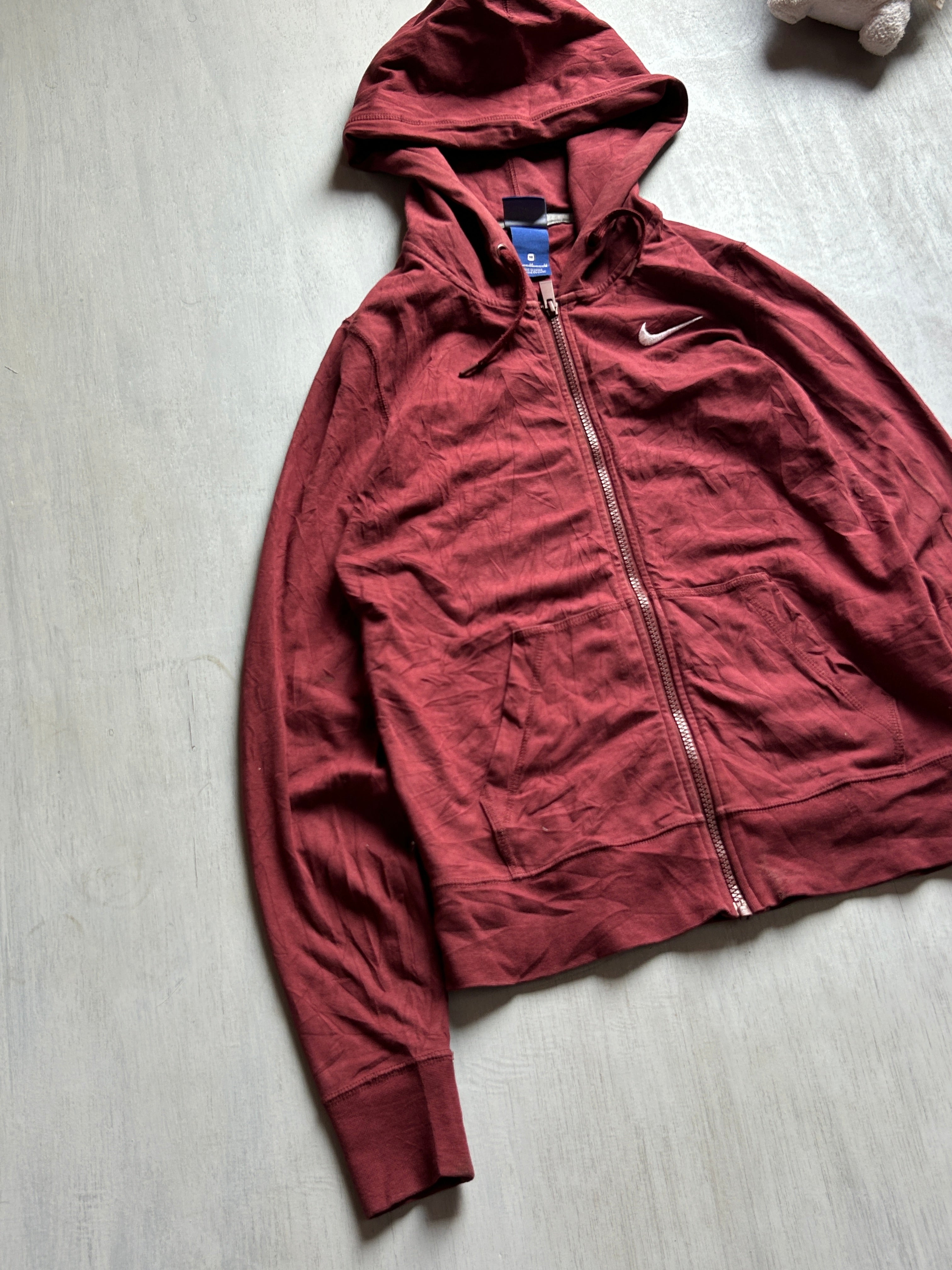 Maroon Essential Zip Hoodie