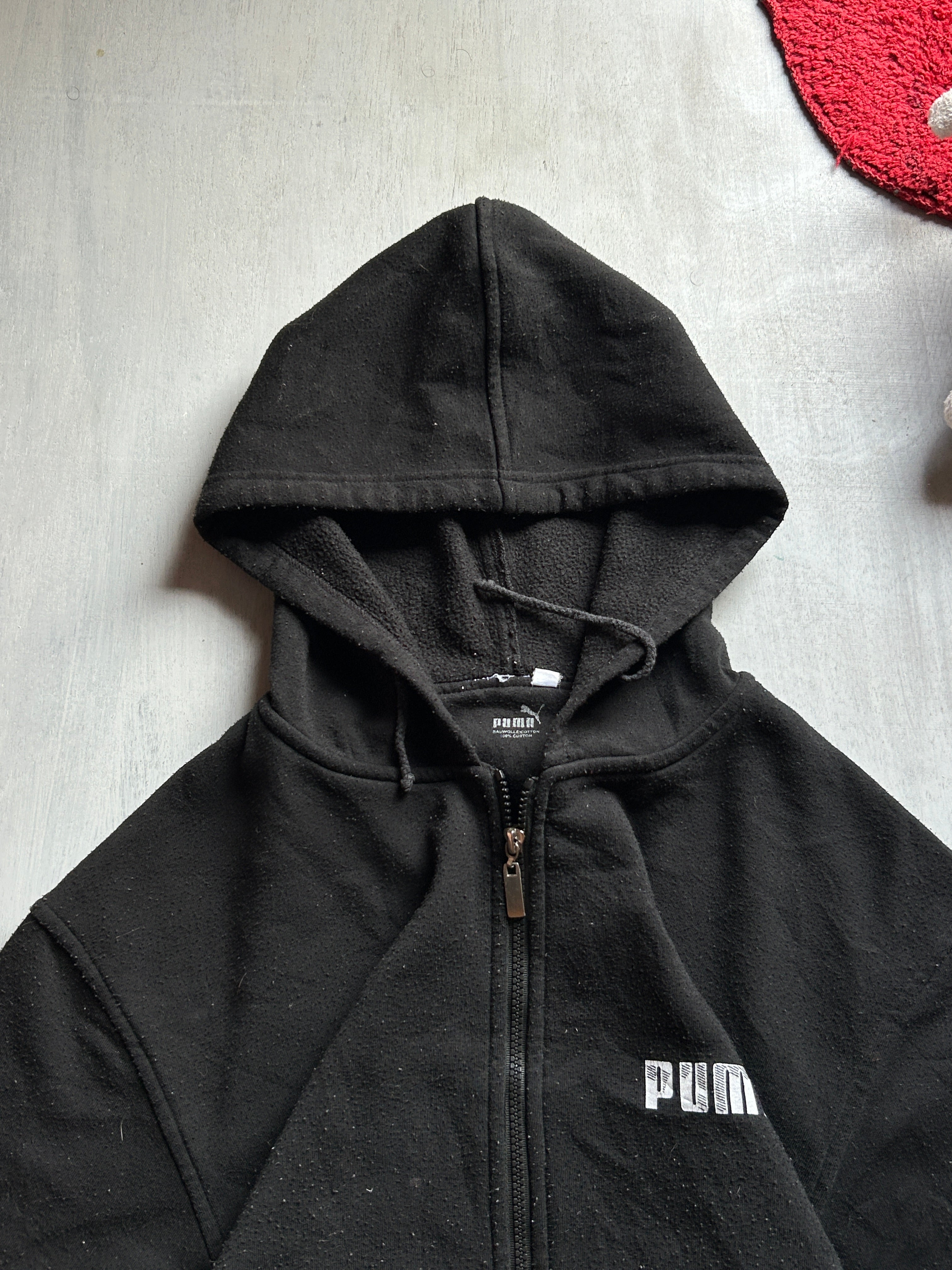 Black Essential Zip Hoodie