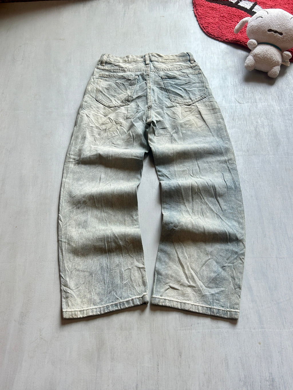 Sand Fade Vintage Baggy Denim - (XS)