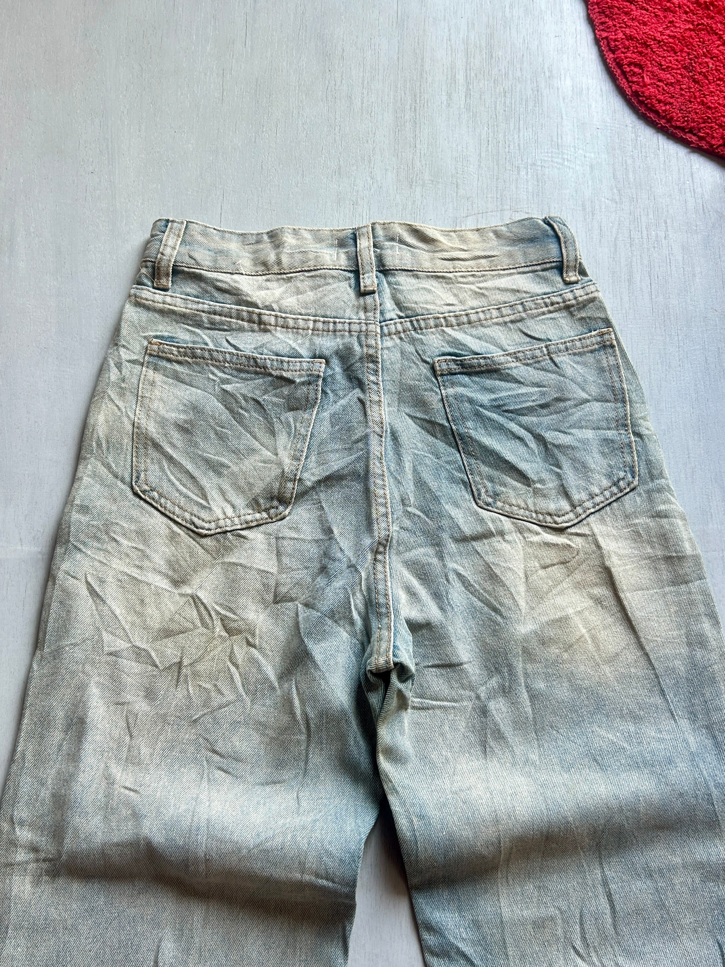 Sand Fade Vintage Baggy Denim - (XS)