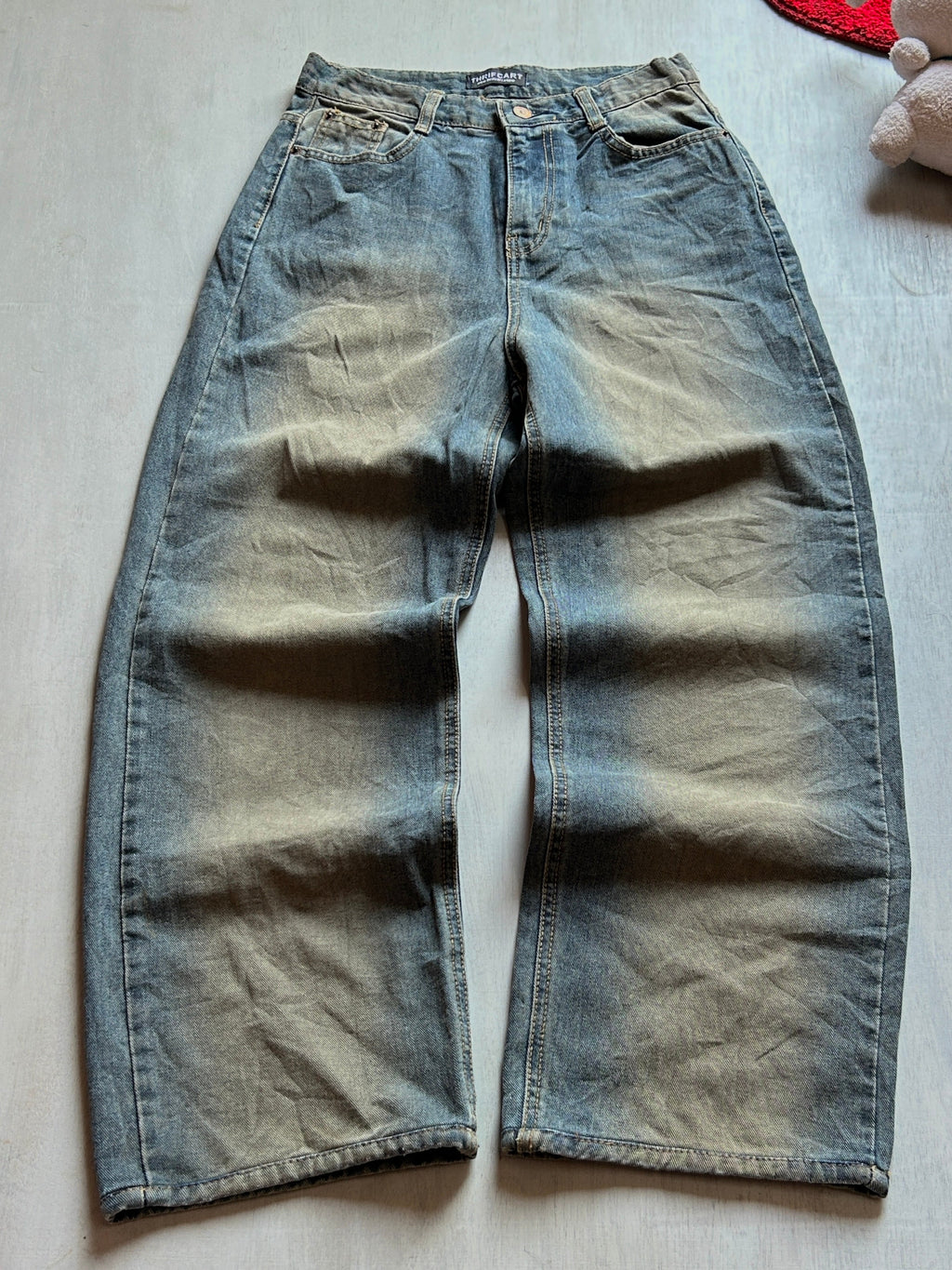 Dust Fade Baggy Denim - (S)