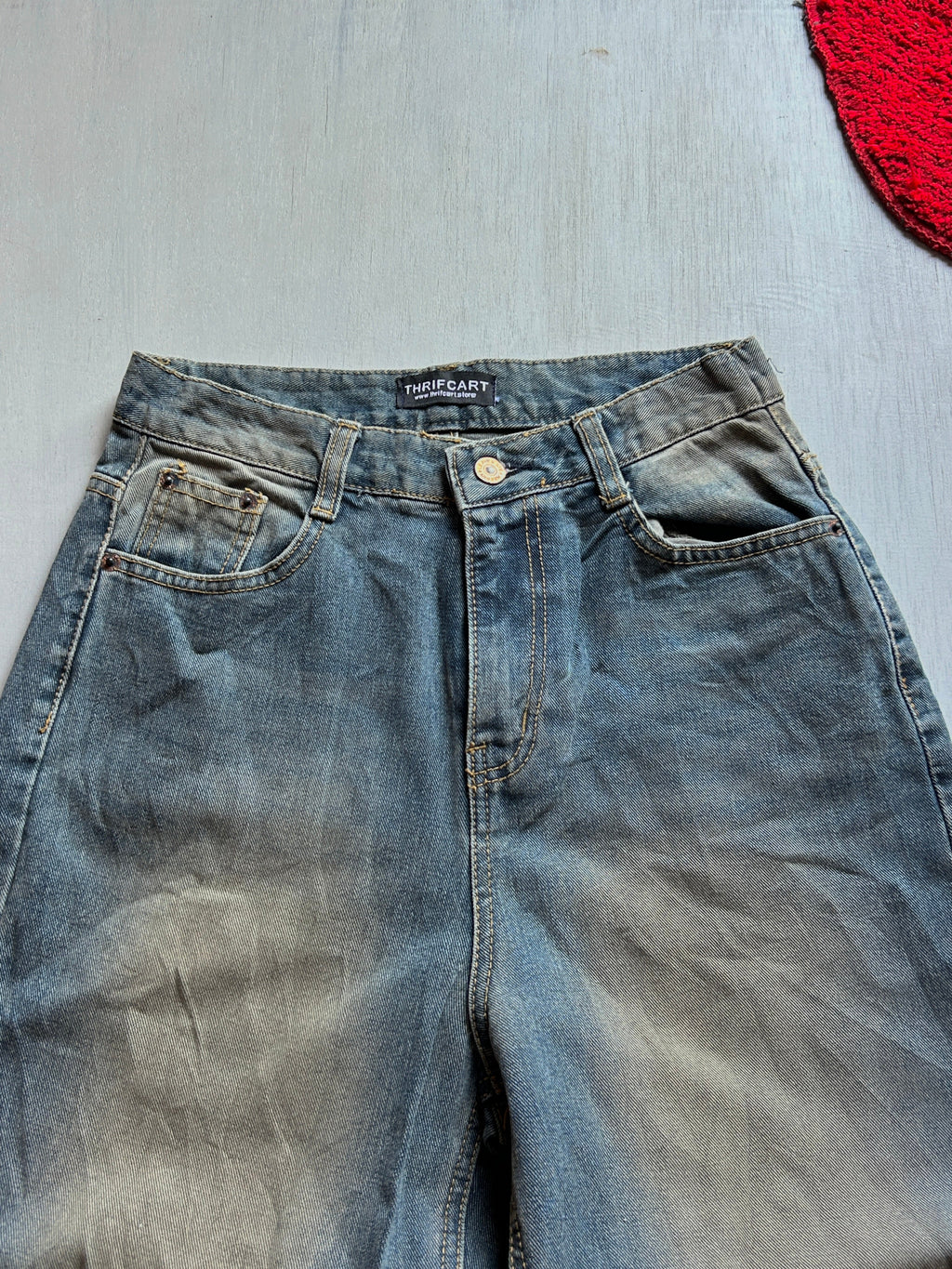 Dust Fade Baggy Denim - (S)