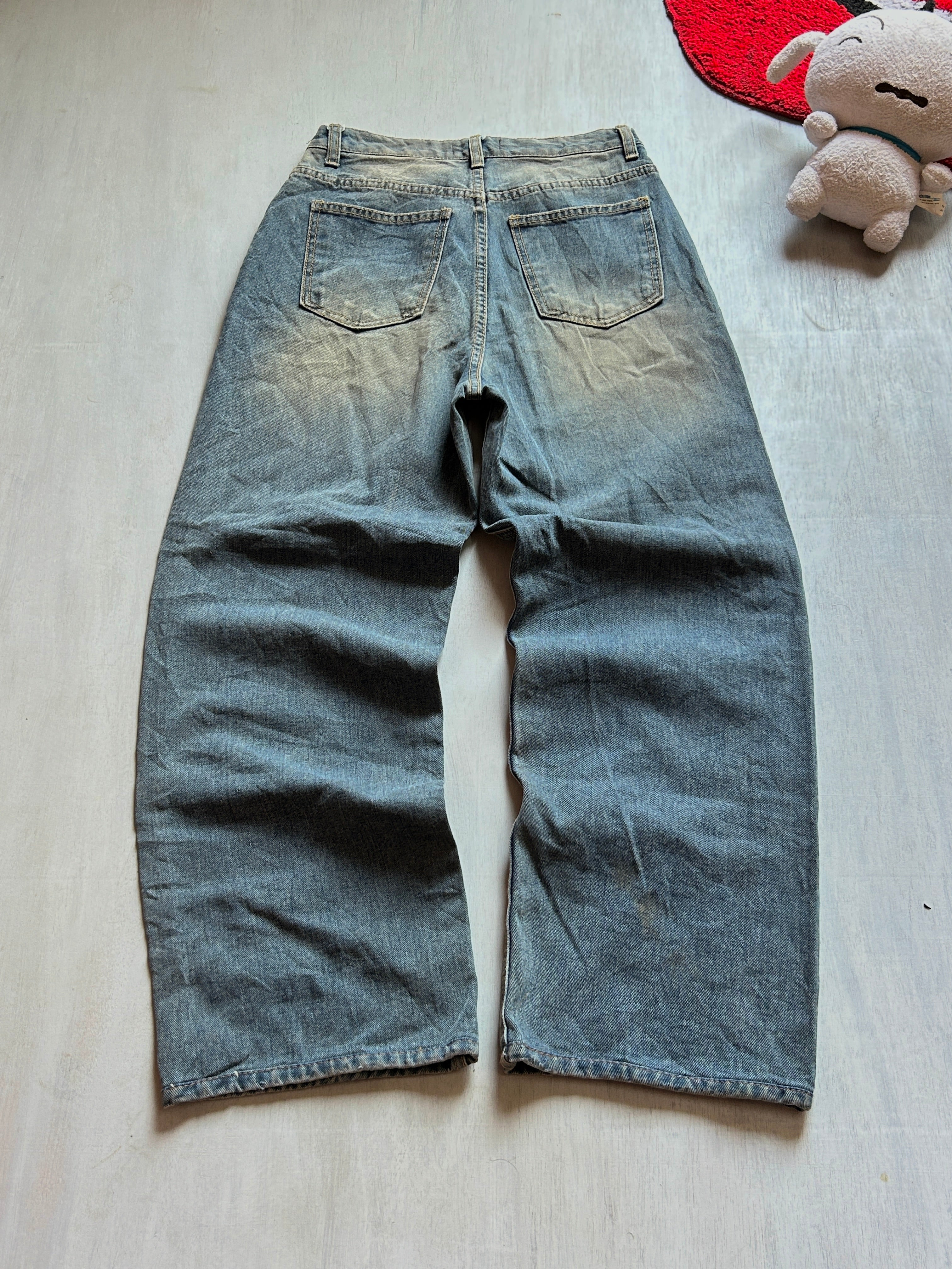 Dust Fade Baggy Denim - (S)