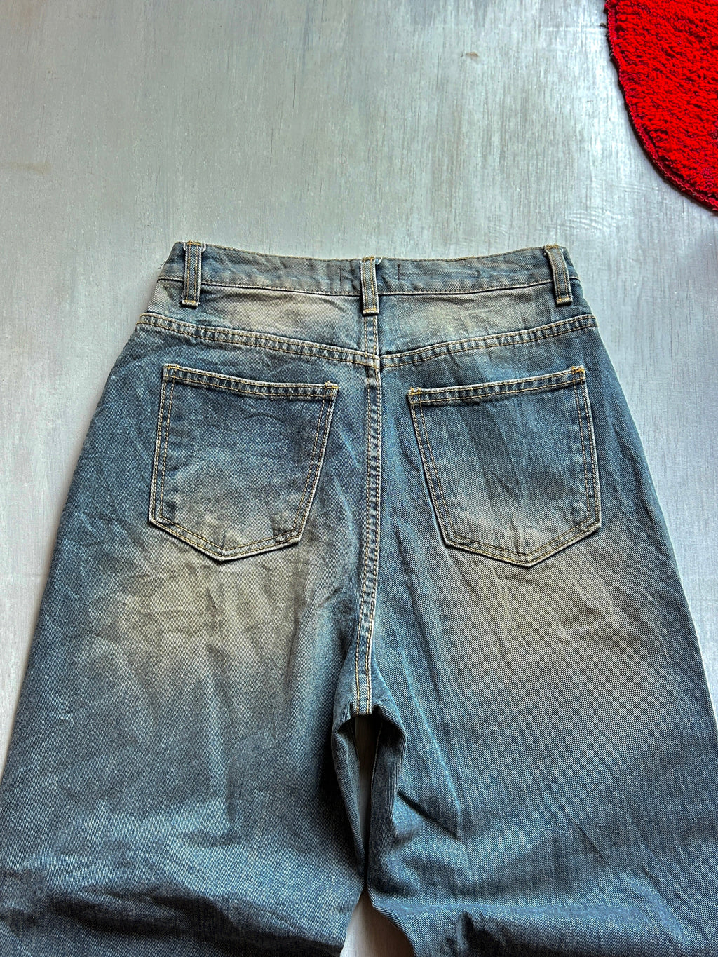 Dust Fade Baggy Denim - (S)