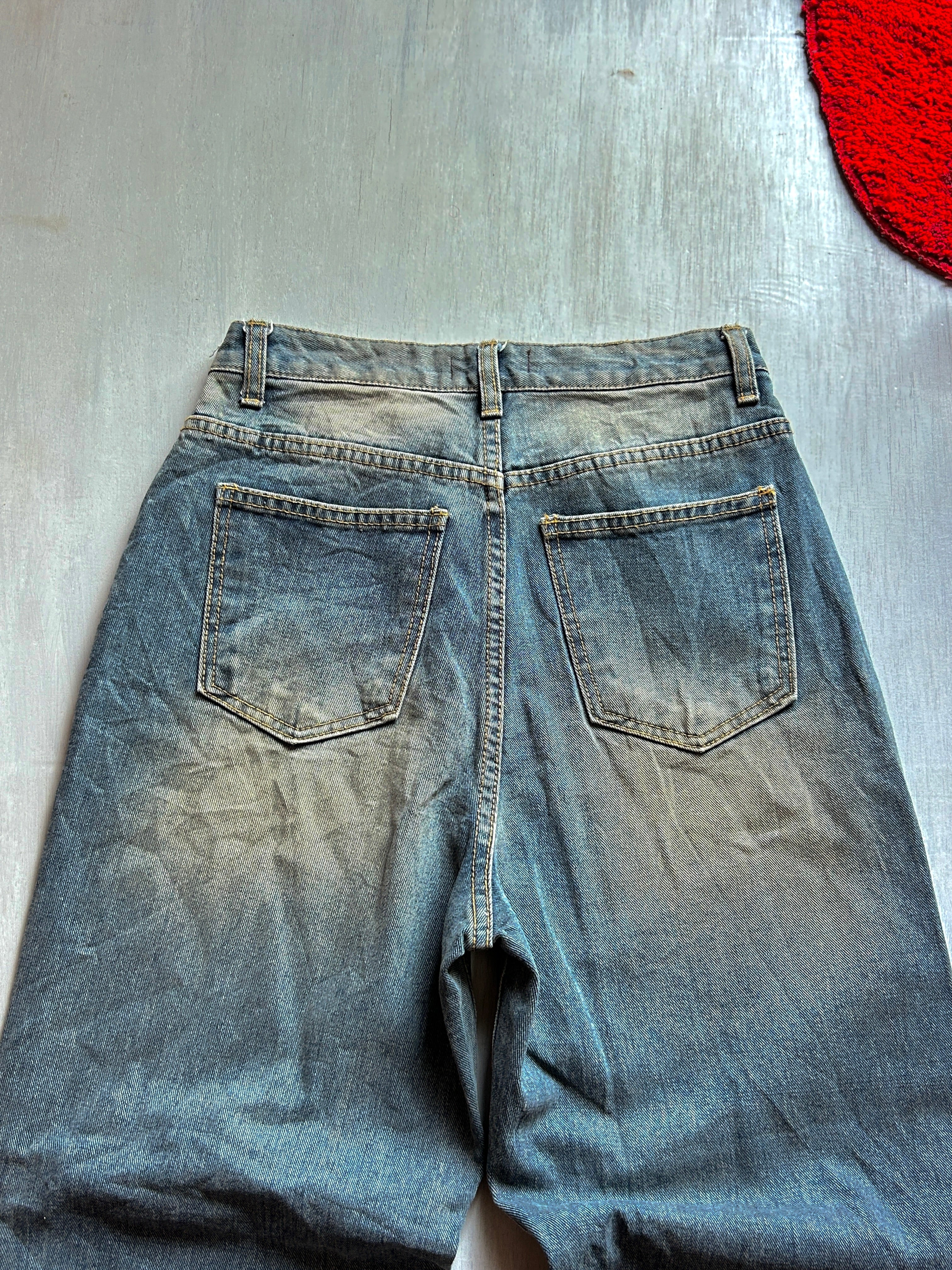Dust Fade Baggy Denim - (S)