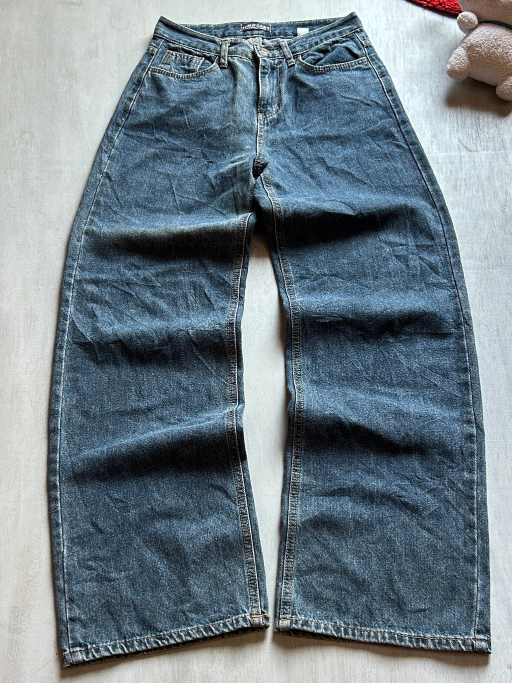 Midnight Wash Baggy Denim - (S)